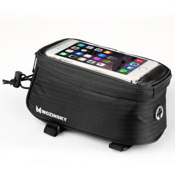 Fahrradtasche Rahmentasche Halterung für Smartphone 6,5 Zoll max 1,5L schwarz
